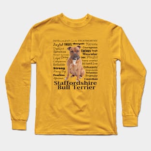 Staffordshire Bull Terrier Traits Long Sleeve T-Shirt